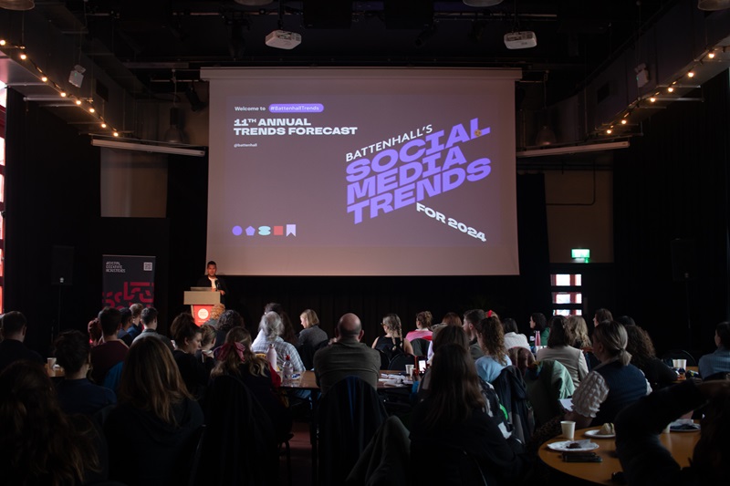 Drew Benvie, Battenhall, Social Media Trends 2024, Bristol Creative Industries keynote